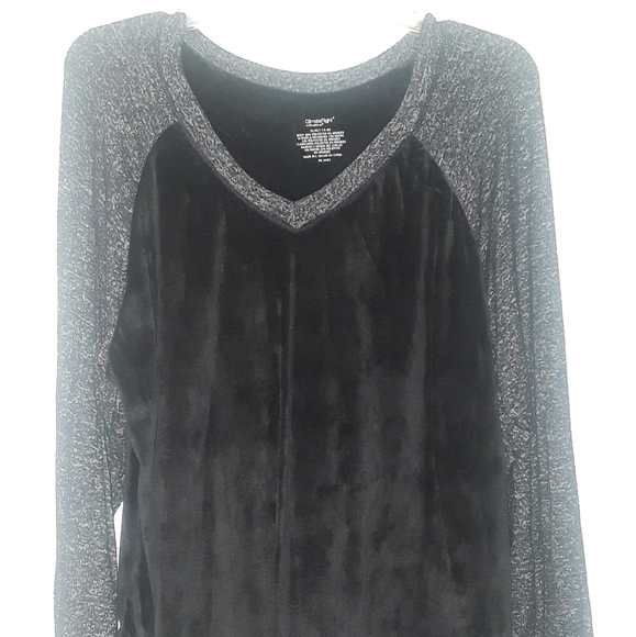 Cuddl Duds Tops - Soft, Comfortable & Cozy Velour Jersey Top